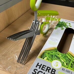 Herb Scissors with Green Handles